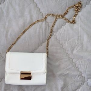 H&M White and Gold Mini Bag CA